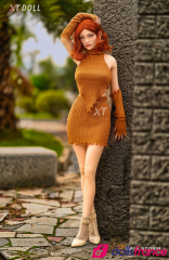 Love doll réaliste silicone Nancy rouquine sexy 163cm XTDoll