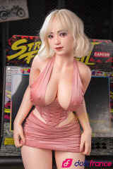 Sylvia adorable sex doll bimbo blonde en silicone 165cm IronTech