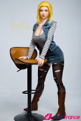 Sexdoll de luxe en silicone Joline la blonde platine 159cm IronTech