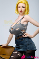 Sexdoll de luxe en silicone Joline la blonde platine 159cm IronTech