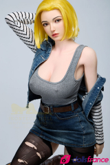 Sexdoll de luxe en silicone Joline la blonde platine 159cm IronTech