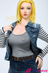 Sexdoll de luxe en silicone Joline la blonde platine 159cm IronTech