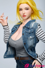 Sexdoll de luxe en silicone Joline la blonde platine 159cm IronTech