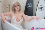 Tina ravissante sex doll d'amour blonde en silicone 163cm IronTech
