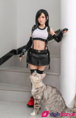 Mini doll silicone Tifa et le félin 100cm Gamelady