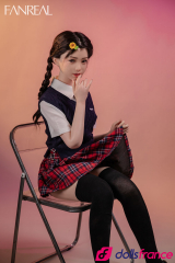 Mo sex doll en silicone jeune étudiante coquine 153cm bonnet B FanReal