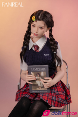 Mo sex doll en silicone jeune étudiante coquine 153cm bonnet B FanReal