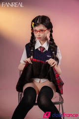 Mo sex doll en silicone jeune étudiante coquine 153cm bonnet B FanReal