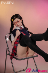 Mo sex doll en silicone jeune étudiante coquine 153cm bonnet B FanReal