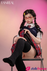 Mo sex doll en silicone jeune étudiante coquine 153cm bonnet B FanReal