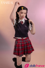 Mo sex doll en silicone jeune étudiante coquine 153cm bonnet B FanReal