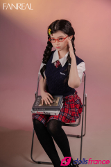 Mo sex doll en silicone jeune étudiante coquine 153cm bonnet B FanReal