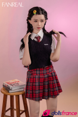 Mo sex doll en silicone jeune étudiante coquine 153cm bonnet B FanReal