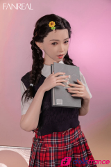 Mo sex doll en silicone jeune étudiante coquine 153cm bonnet B FanReal