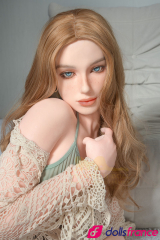 Luna poupée d’amour rousse aux yeux bleus 162cm Minus IronTech