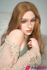 Luna poupée d’amour rousse aux yeux bleus 162cm Minus IronTech