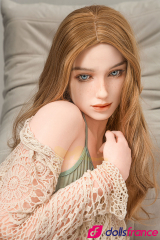 Luna poupée d’amour rousse aux yeux bleus 162cm Minus IronTech