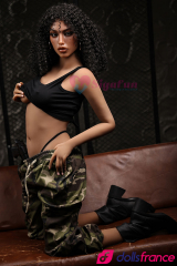 Sex doll militaire métisse en string Delia en stock EU 163cm SigaFun