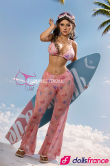 Sexdoll silicone Jasmine la surfeuse brésilienne en stock EU 160cm E-cup FunWestDoll