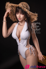 Sexdoll silicone Annika japonaise à la plage 165cm Bonnet C SEdoll