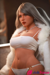 Torso sexuel Bianca aux cheveux argentés 86cm en stock EU FireDoll