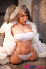 Torso sexuel Bianca aux cheveux argentés 86cm en stock EU FireDoll