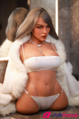 Torso sexuel Bianca aux cheveux argentés 86cm en stock EU FireDoll