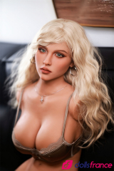 Poupée blonde Delilah le buste sexuel en TPE 86cm en stock EU Firedoll 
