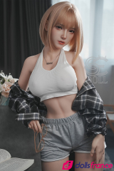 Bridget poupée d'amour réaliste asiatique rousse 161cm Bonnet E SEdoll