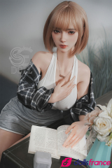 Bridget poupée d'amour réaliste asiatique rousse 161cm Bonnet E SEdoll