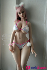 Love doll réelle silicone Yuuka la lesbienne aux cheveux roses 157cm Bonnet I SEdoll