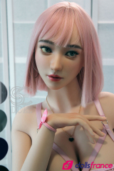 Love doll réelle silicone Yuuka la lesbienne aux cheveux roses 157cm Bonnet I SEdoll