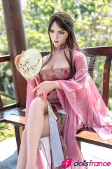 Real doll silicone Bridget princesse chinoise aux yeux bleus 163cm Bonnet C SEdoll