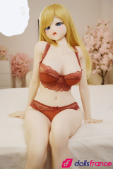 Aiko sex doll anime japonais blonde aux yeux bleus 152cm S-TPE Irokebijin