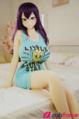 Akane love doll manga rebelle aux cheveux violets 150cm S-TPE Grosse Poitrine Irokebijin
