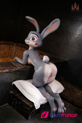 Rabby la lapine sexuelle anime en silicone 168cm bonnet A Dolls Castle