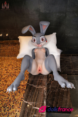 Rabby la lapine sexuelle anime en silicone 168cm bonnet A Dolls Castle