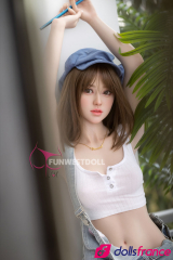 Sexdoll en silicone Coréenne à la peau blanche Lucy 159cm bonnet A FunWest Doll