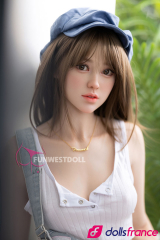 Sexdoll en silicone Coréenne à la peau blanche Lucy 159cm bonnet A FunWest Doll