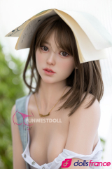 Sexdoll en silicone Coréenne à la peau blanche Lucy 159cm bonnet A FunWest Doll