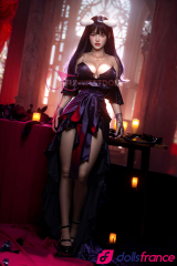 Poupée sexuelle en silicone Chloe la beautée gothique 160cm E-cup FunWestDoll