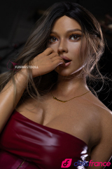 Rose la sexdoll bimbo bronzée en silicone ultra réaliste 168cm D-cup FunWestDoll