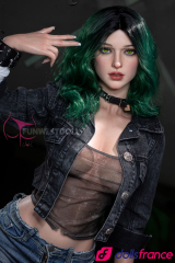 Alexa la sexdoll punk fashion aux cheveux verts 157cm D-cup FunWestDoll