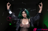 Alexa la sexdoll punk fashion aux cheveux verts 157cm D-cup FunWestDoll