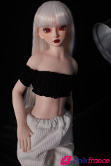 Mini sex doll silicone Saki la blonde aux petits seins 55cm Climax Doll