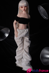 Mini sex doll silicone Saki la blonde aux petits seins 55cm Climax Doll
