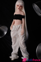 Mini sex doll silicone Saki la blonde aux petits seins 55cm Climax Doll