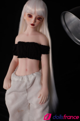 Mini sex doll silicone Saki la blonde aux petits seins 55cm Climax Doll