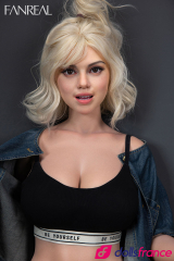 Maria la sexdoll en silicone blonde extravagante 155cm F-cup FanReal