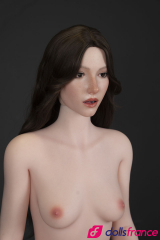 Laeticia real doll silicone brune Parisienne sexy 171cm C-cup Zelex SLE